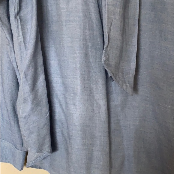 Loft chambray tie blouse 🌸 - Picture 6 of 7